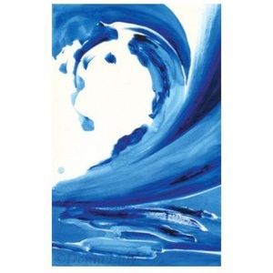Blue Wave fine art metal print by Hawaii artist
